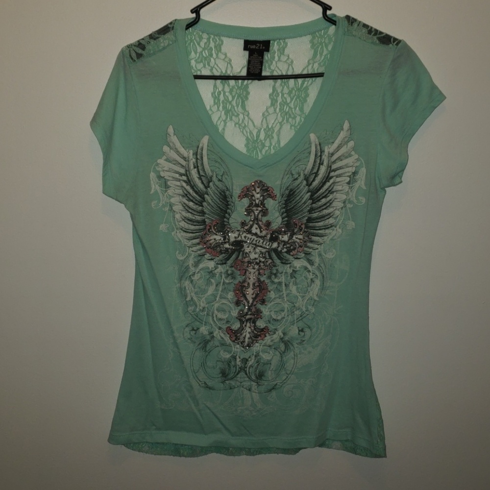 Lace back Cross tank